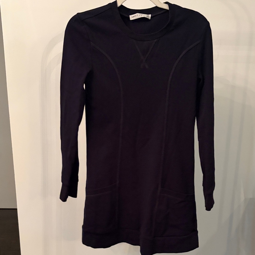 Summer & Sage Black Long Sleeve Bodycon Mini Dress Size S